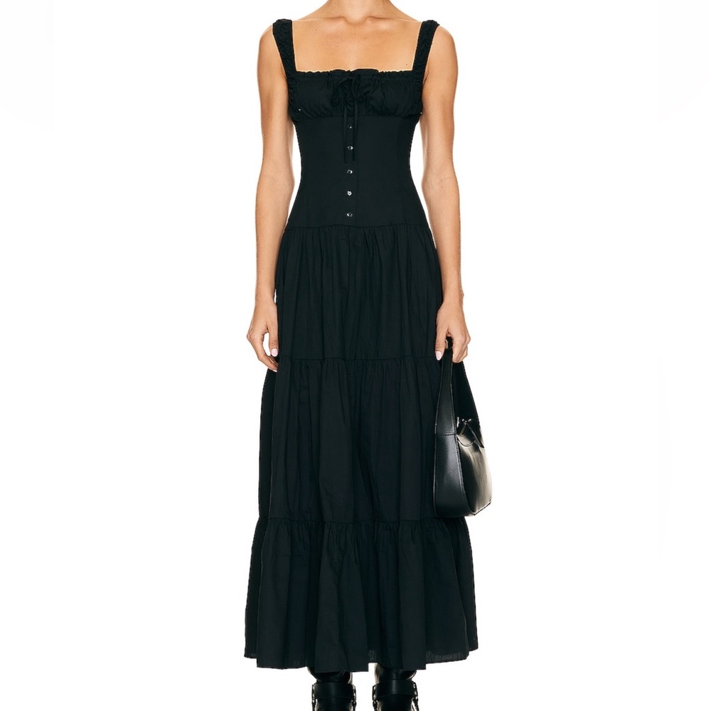 Lioness Heart Shaped Black Maxi Dress